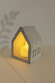 Beton Dekoratif Ev Mumluk Gri