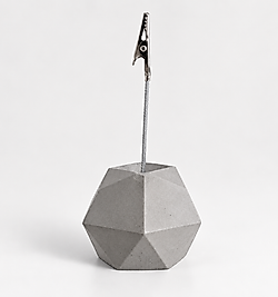 Beton Masaüstü Not Tutucu Modern Geometrik Fotoğraf Kart Klipsi