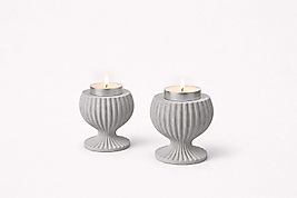 El Yapımı Beton Tealight Mumluk Seti