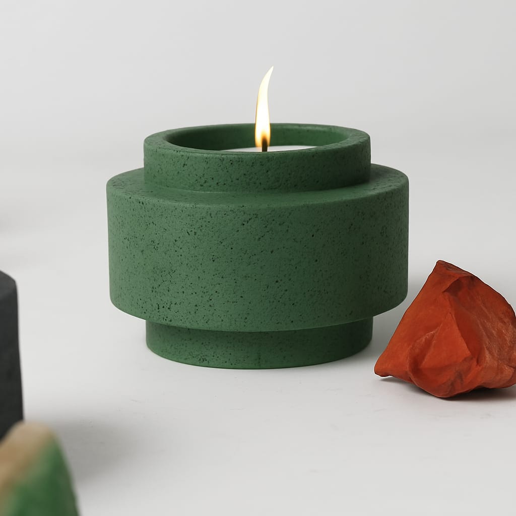 Dokulu Beton Muumluk Soyawax Yeşil