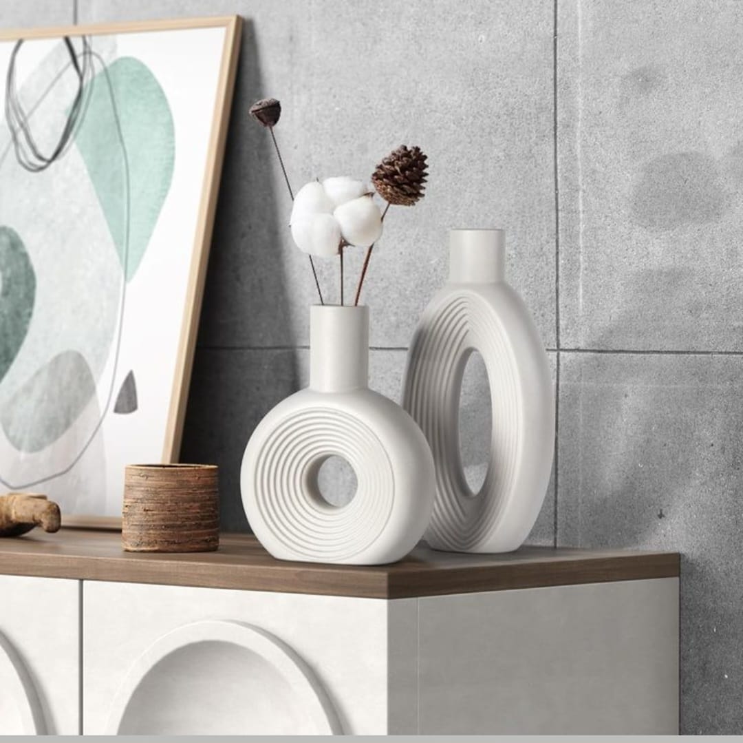 Beton 2 Li Tasarım Vazo