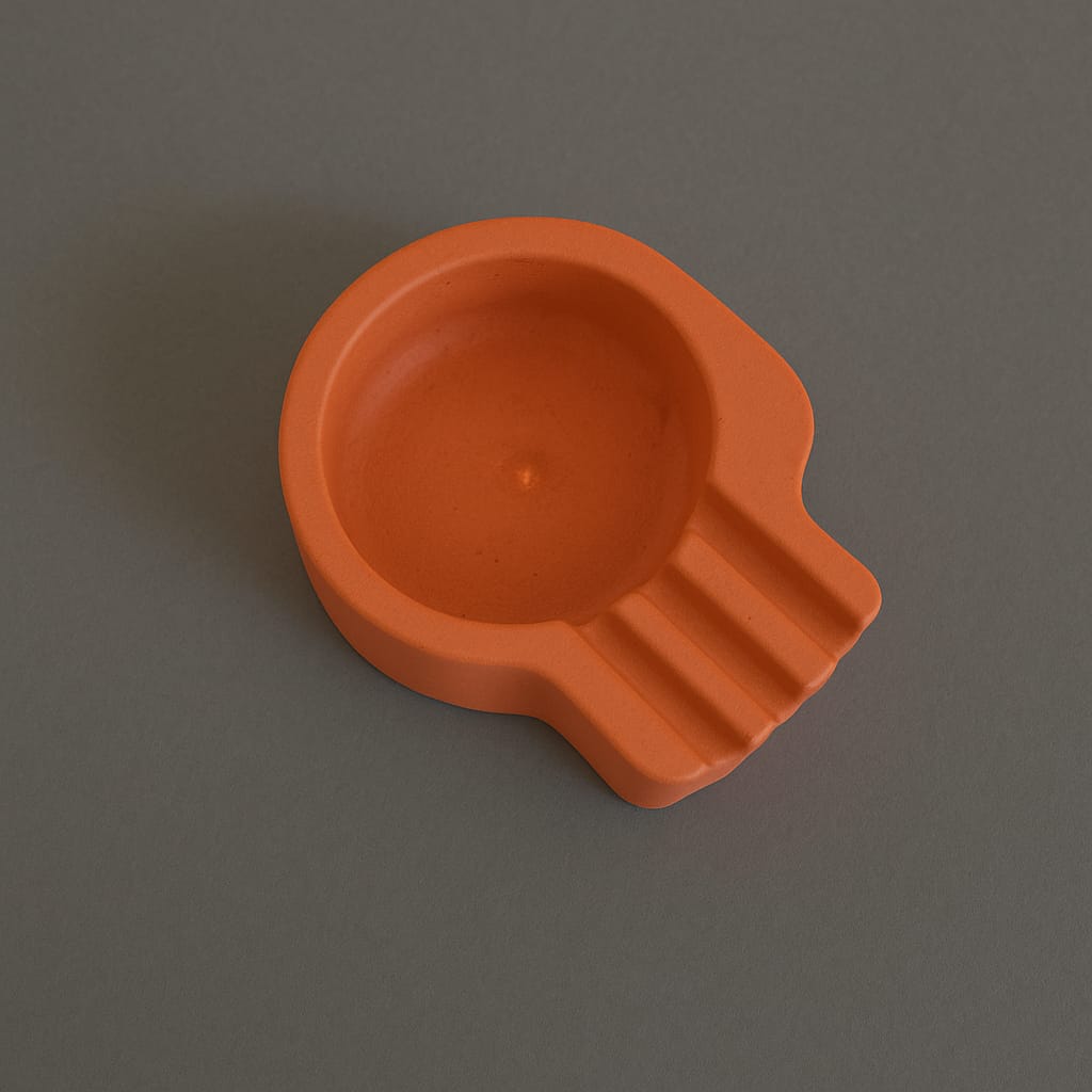 Kiremit Beton Düzensiz Şekil Kafa Küllük