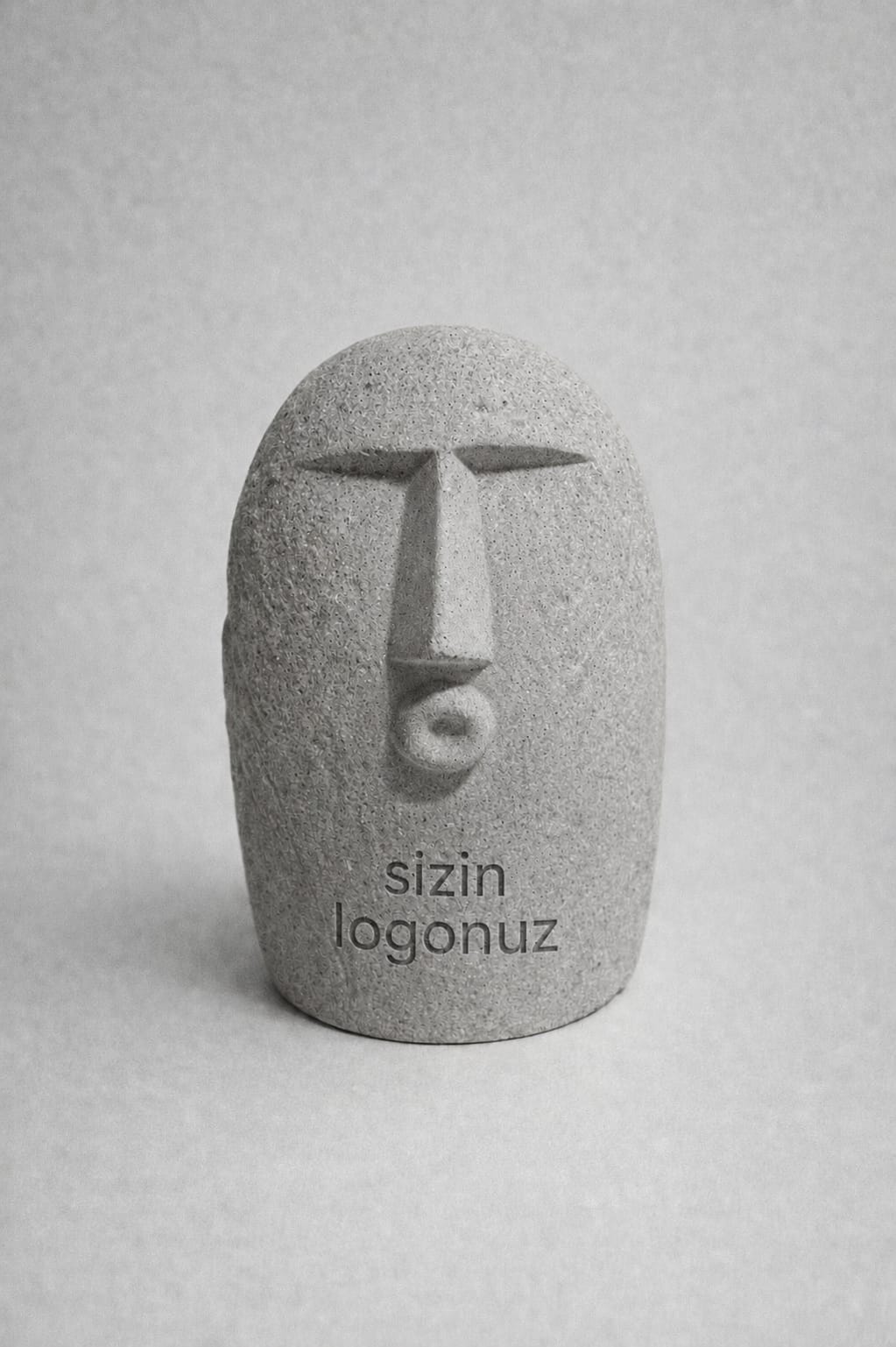 Kişiye Özel Beton Promosyon Saksı – Logo Baskılı Dekoratif Masaüstü Saksı