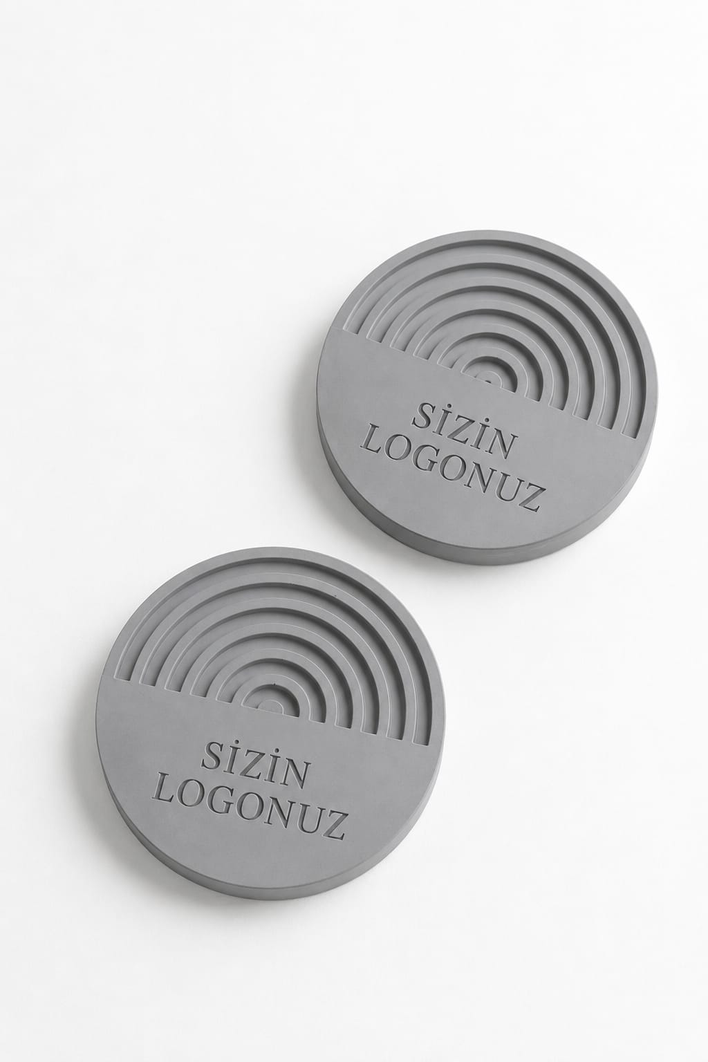 Kişiye Özel Beton Bardak Altlığı – Logo Baskılı Promosyon Bardak Altlığı
