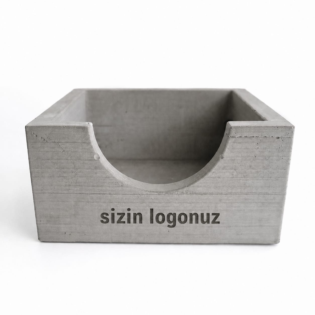 Kişiye Özel Beton Bloknotluk – Logo Baskılı Promosyon Masaüstü Bloknotluk