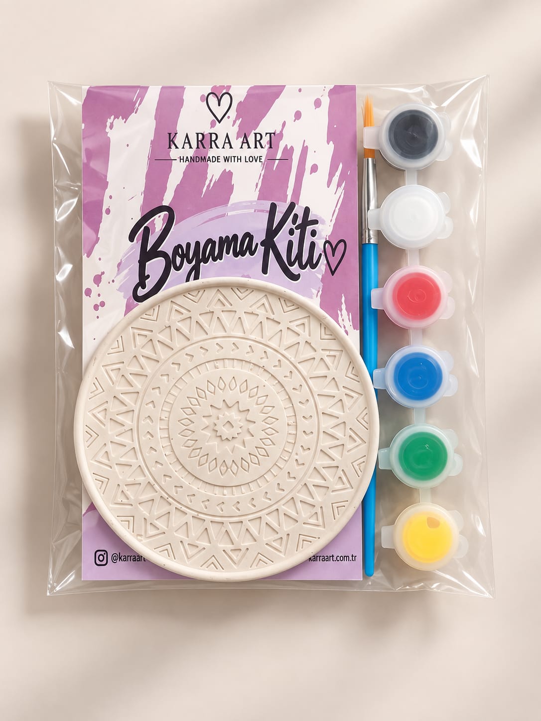 Mandala Bardak Altlığı Boyama Kiit